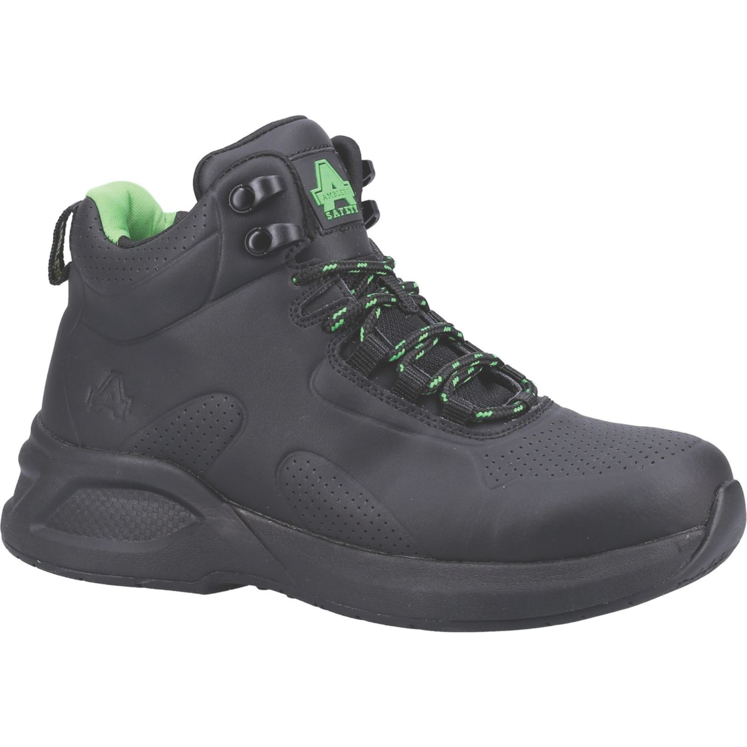 Amblers 611 Size 8 Womens Black Steel Toe Cap Safety Boots (692KE)