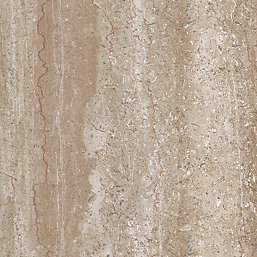Splashwall Sovanna Bathroom Wall Panel Matt Brown 600mm x 2420mm x 10mm