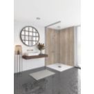 Splashwall Sovanna Bathroom Wall Panel Matt Brown 2420mm x 600mm x 10mm