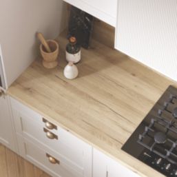 Wilsonart  Matt Brown Wood Effect Laminate Worktop 3000mm x 620mm x 38mm