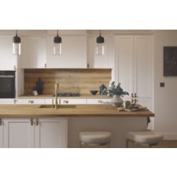 Wilsonart  Matt Brown Wood Effect Laminate Worktop 3000mm x 620mm x 38mm