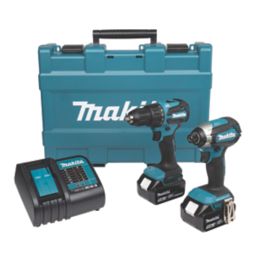 Refurb Makita DLX2537ST 18V 2 x 5Ah Li-Ion LXT Brushless Cordless Combi Drill & Impact Driver Twin Pack