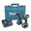 Refurb Makita DLX2537ST 18V 2 x 5Ah Li-Ion LXT Brushless Cordless Combi Drill & Impact Driver Twin Pack
