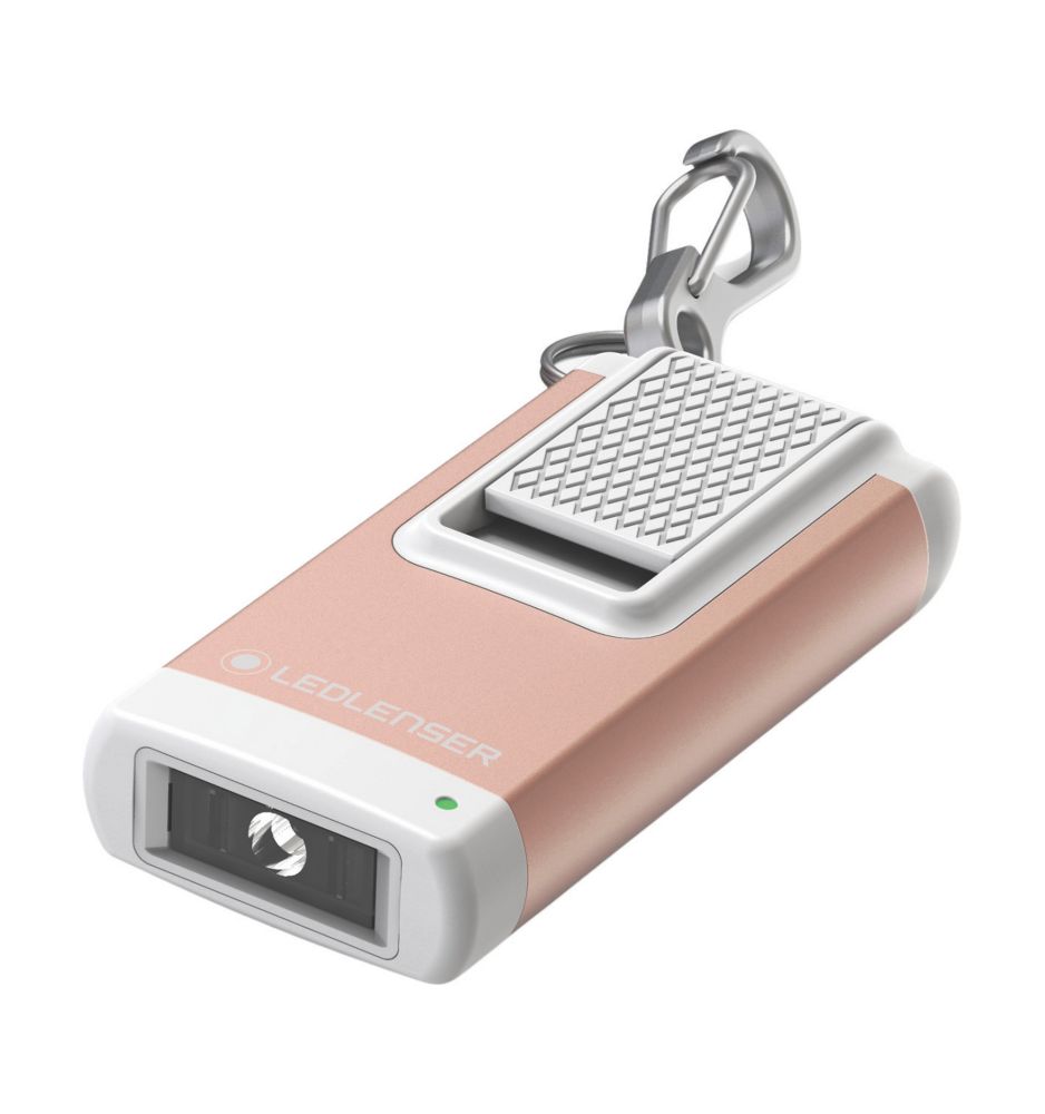 LEDlenser K4R Rechargeable LED Keyring Torch Rose Gold 120lm Screwfix