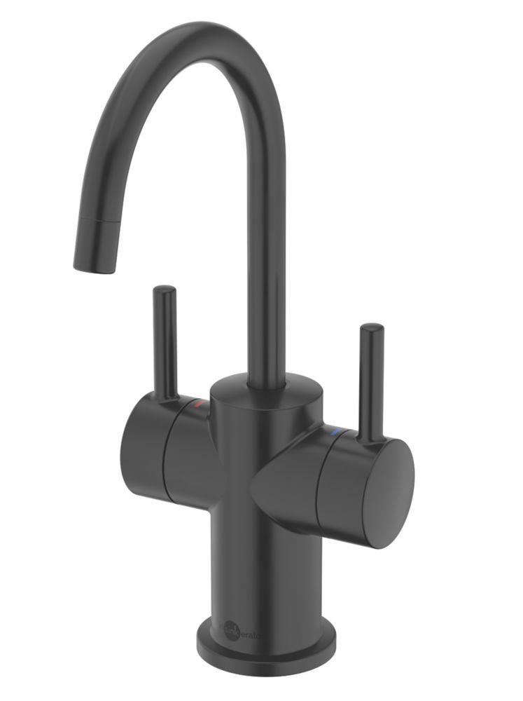 InSinkErator Moderno Hot & Cold Water Side Tap Velvet Black - Screwfix