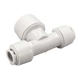 FloPlast FloFit+ Plastic Push-Fit Reducing Tee 15mm x 15mm x 22mm