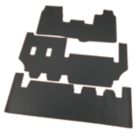 Unique Products Ford Tourneo Custom 2013 - 2022 Rubber Automotive Mat for Carpet Material 3 Pieces