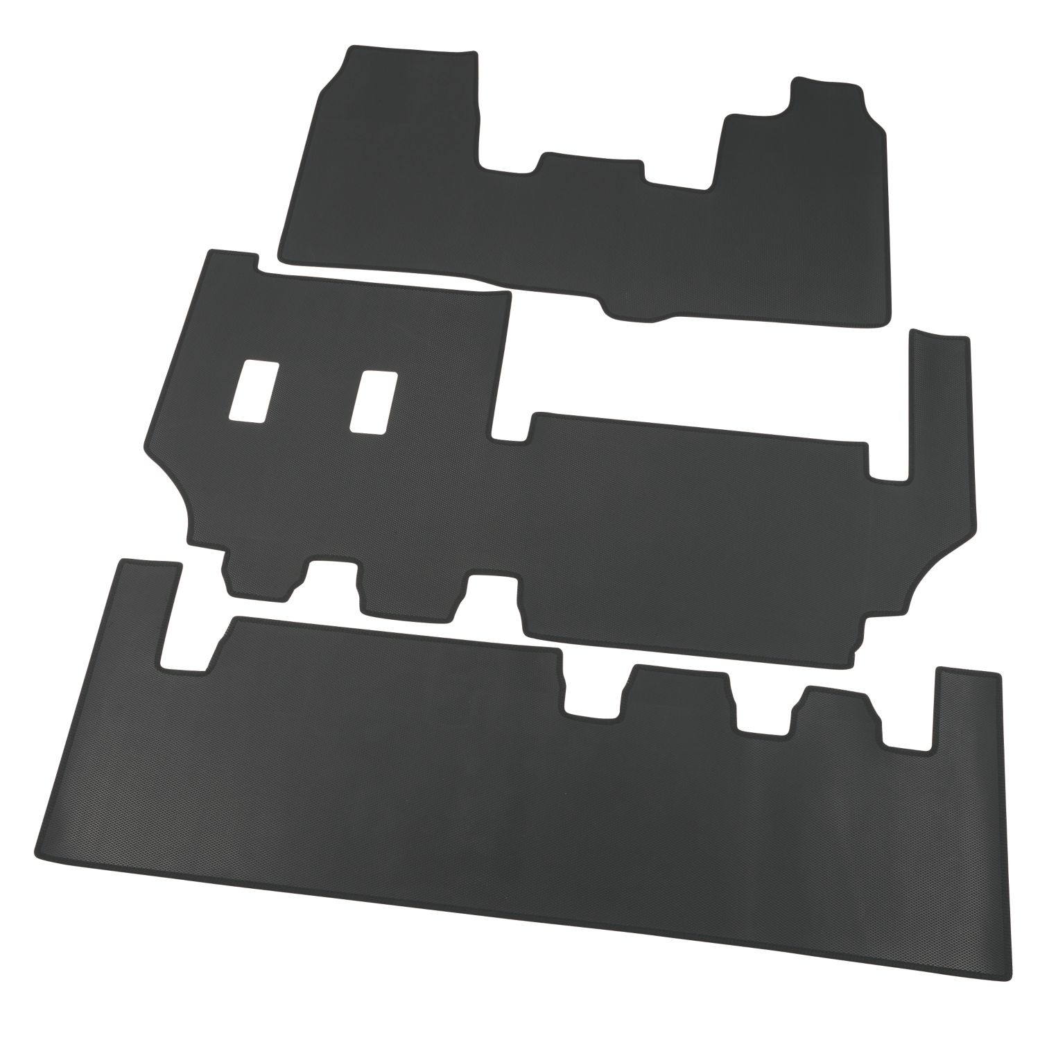 Unique Products Ford Tourneo Custom 2013 - 2022 Rubber Automotive Mat for Carpet Material 3 Pieces (692VE)