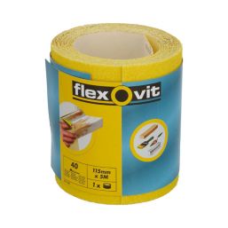 Norton Flexovit 40 Grit Multi-Material Sanding Roll 5m x 115mm