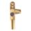 Smith & Locke  Left-Handed Window Handle Brass Effect