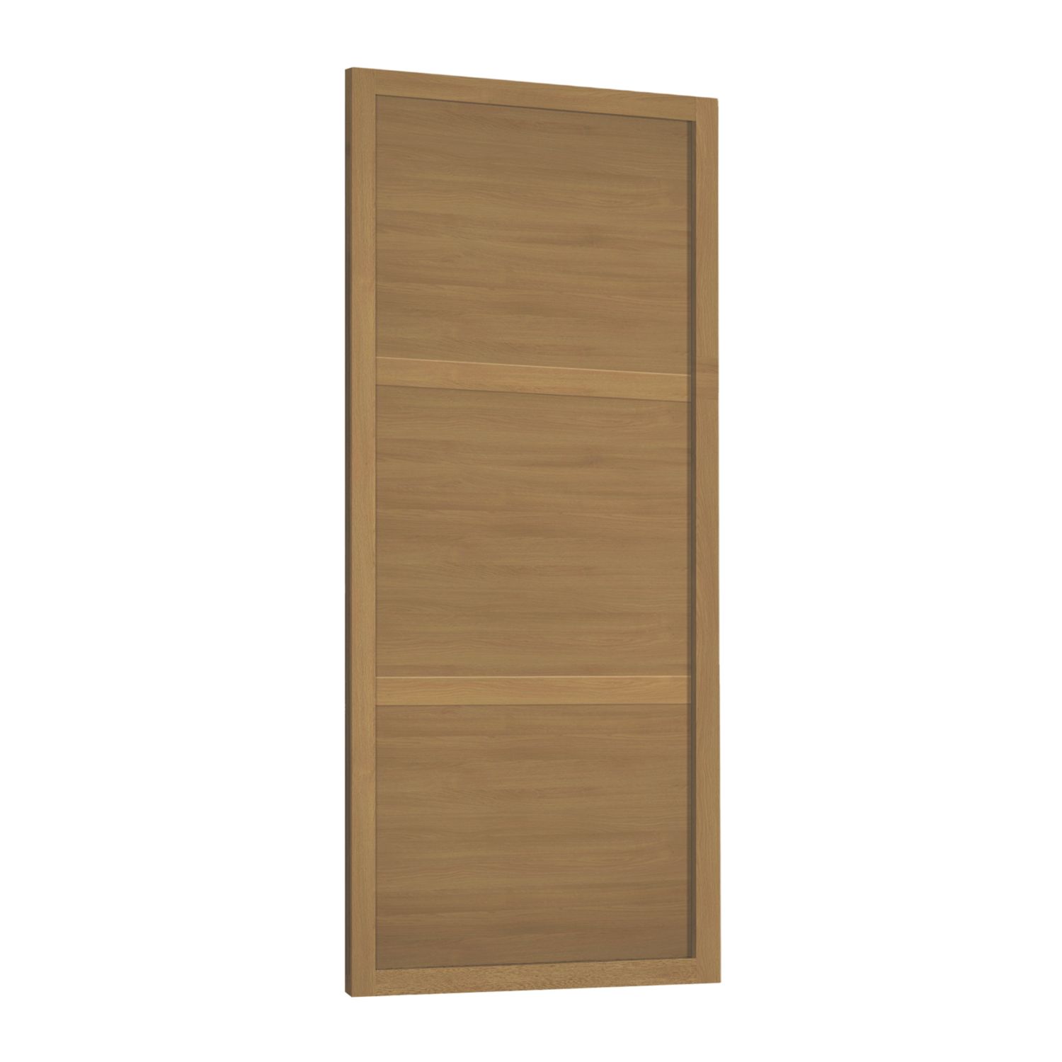 Spacepro Shaker 1-Door Sliding Wardrobe Door Oak Frame Oak Panel 610mm x 2260mm (6931V)
