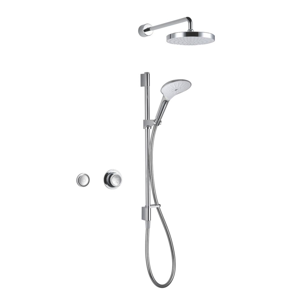 Mira Mode Dual GravityPumped RearFed Dual Outlet Chrome Thermostatic