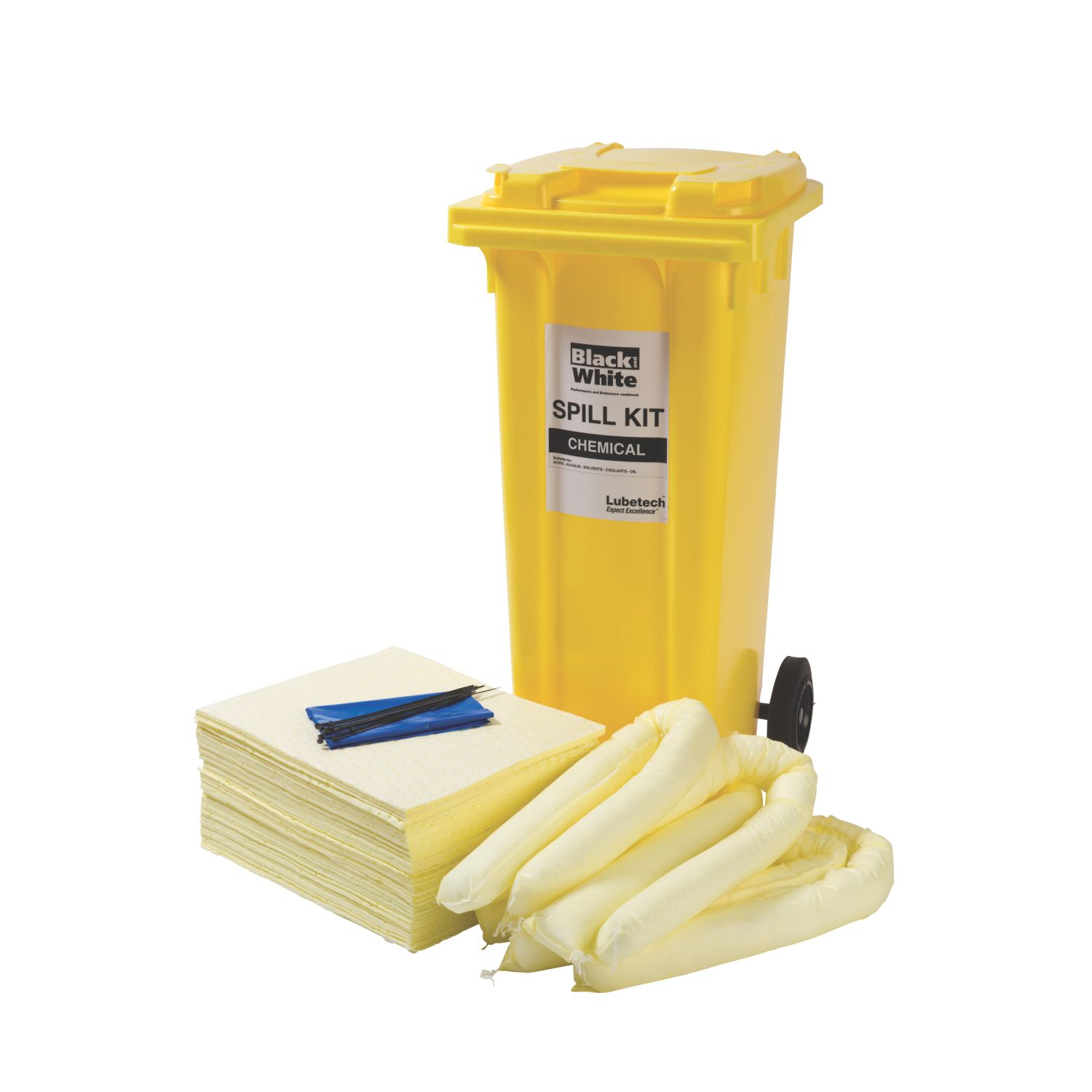 Lubetech Black & White 120Ltr Maintenance Spill Response Kit (69341)