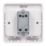 Schneider Electric Lisse 10AX 1-Gang Intermediate Wide Rocker Light Switch White