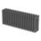 Flomasta 300mm x 785mm 2313BTU Anthracite Horizontal 4 Column Radiator