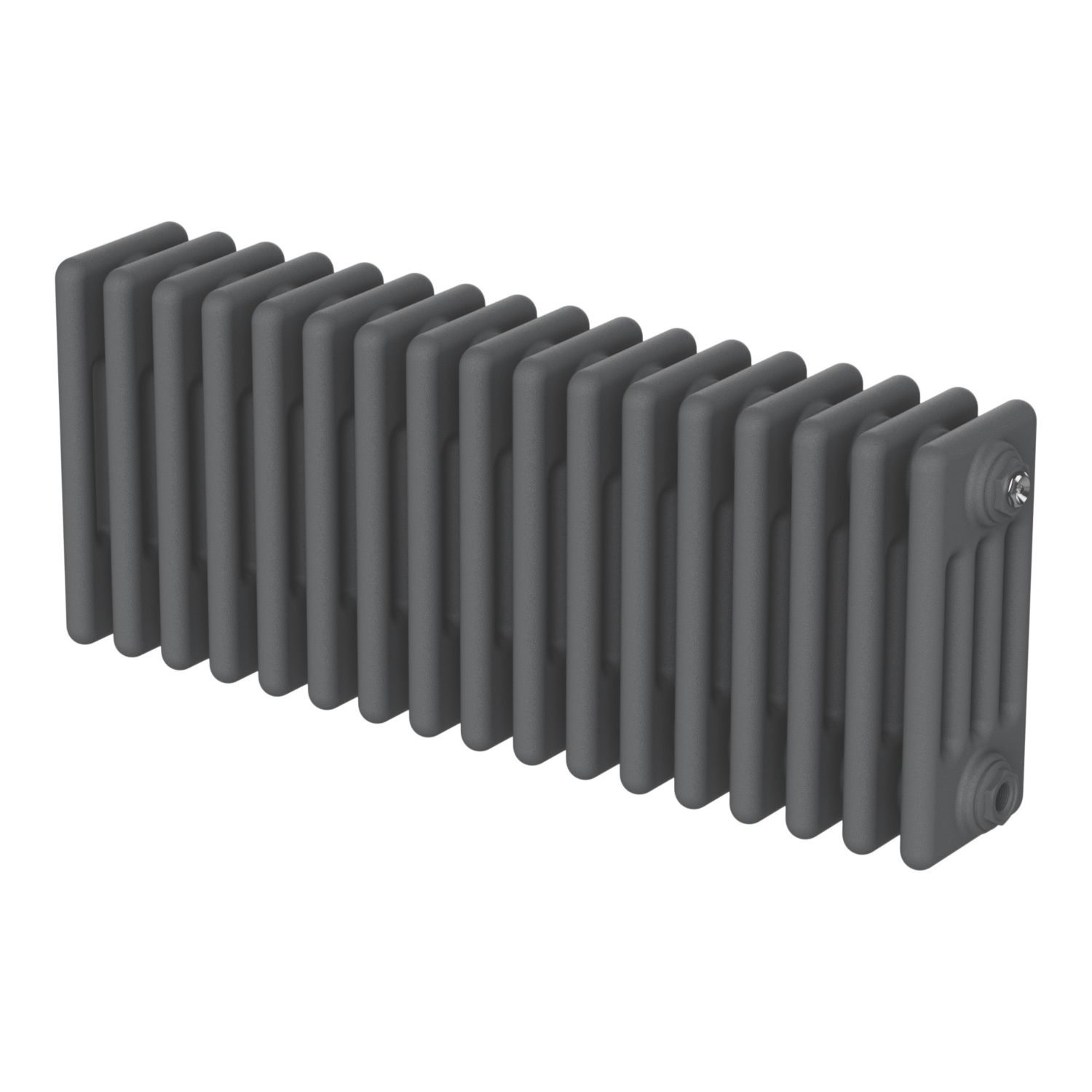 Flomasta 300mm x 785mm 2313BTU Anthracite Horizontal 4 Column Radiator (693AH)