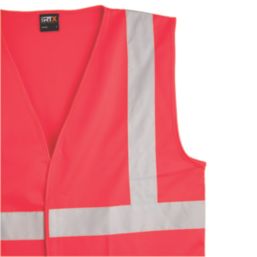 Pro RTX High Visibilty  Waistcoat Red Large 44" Chest