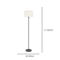 Eglo Febres Floor Lamp Black/White