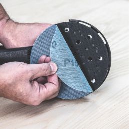 Trend Pro Mesh AB/150/180P 180 Grit Mesh Wood, Paint, Plastic, Filler, Plaster & Metal Random Orbital Sanding Discs 150mm 5 Pack