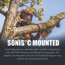 JSP Sonis Compact Mounted Ear Defenders 31dB SNR