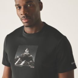 Regatta Fingal Short Sleeve T-Shirt Black 3X Large 54.3" Chest