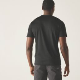 Regatta Fingal Short Sleeve T-Shirt Black 3X Large 54.3" Chest