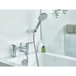 Bristan Frammento Chrome-Plated 150mm Deck Mounted Dual Control Manual Shower Mixer Tap