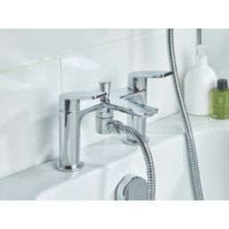 Bristan Frammento Chrome-Plated 150mm Deck Mounted Dual Control Manual Shower Mixer Tap