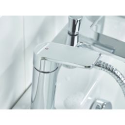 Bristan Frammento Chrome-Plated 150mm Deck Mounted Dual Control Manual Shower Mixer Tap
