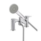 Bristan Frammento Chrome-Plated 150mm Deck Mounted Dual Control Manual Shower Mixer Tap
