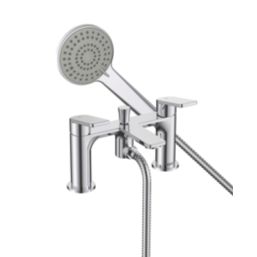 Bristan Frammento Chrome-Plated 150mm Deck Mounted Dual Control Manual Shower Mixer Tap