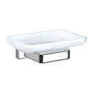 Aqualux York Soap Holder with Glass Chrome