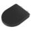 Croydex Iseo Soft-Close with Quick-Release Toilet Seat Moulded Wood Black