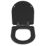 Croydex Iseo Soft-Close with Quick-Release Toilet Seat Moulded Wood Black