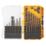 DEWALT Black & Gold Straight Shank Multi-Material Drill Bit Set 19 Pieces