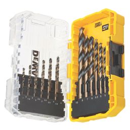 DeWalt Black Gold Straight Shank Multi Material Drill Bit Set 19 Pieces Screwfix