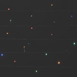120  Battery LED Indoor & Outdoor Coloured String Christmas Lights with Green Cable