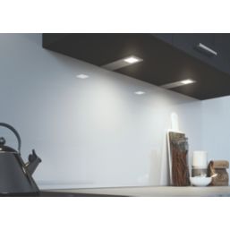 Sensio Astro Pro Rectangular LED Under Cabinet Lights Aluminium 9.6W 240-270lm 2 Pack