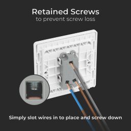 British General Evolve 20A 16AX 1-Gang 2-Way Light Switch  Pearlescent White with White Inserts