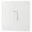 British General Evolve 20A 16AX 1-Gang 2-Way Light Switch  Pearlescent White with White Inserts