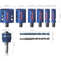 Bosch Expert 6-Saw Multi-Material Holesaw Set