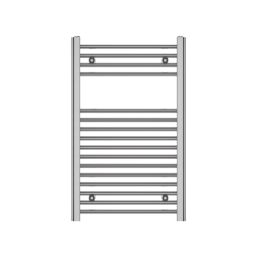 Flomasta 800mm x 500mm 925BTU Chrome Flat  Towel Radiator