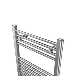 Flomasta 800mm x 500mm 925BTU Chrome Flat  Towel Radiator