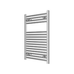 Flomasta 800mm x 500mm 925BTU Chrome Flat  Towel Radiator