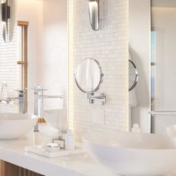 Hansgrohe AddStoris Shaving Mirror Chrome 208mm x 344mm x 283mm