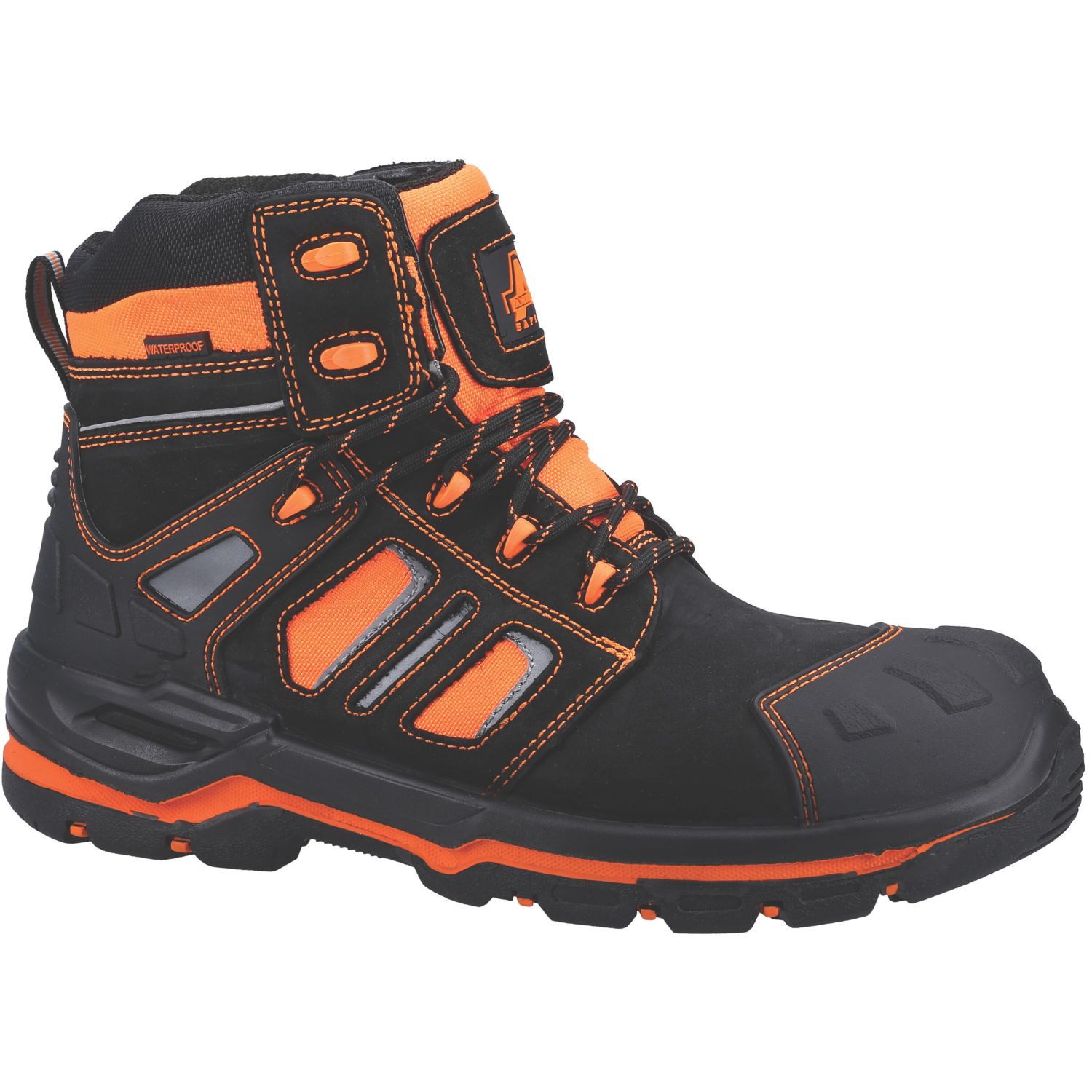 Amblers AS971C Radiant Size 10 Orange Waterproof Safety Boots (693XP)