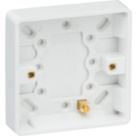 Knightsbridge  1-Gang Surface Pattress  Box 16mm 10 Pack