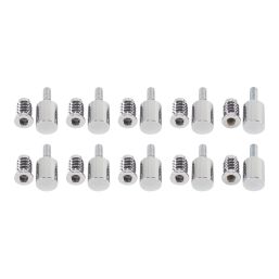 Smith & Locke  39mm Sash Stops Polished Chrome 10 Pack