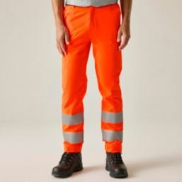 Regatta Pro Contract Stretch Action Trousers Orange 44" W 31" L