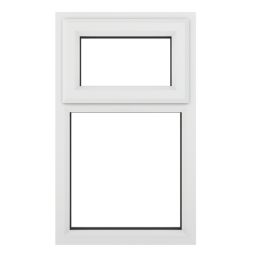 Crystal  Top Opening Clear Double-Glazed Casement White uPVC Window 610mm x 1190mm
